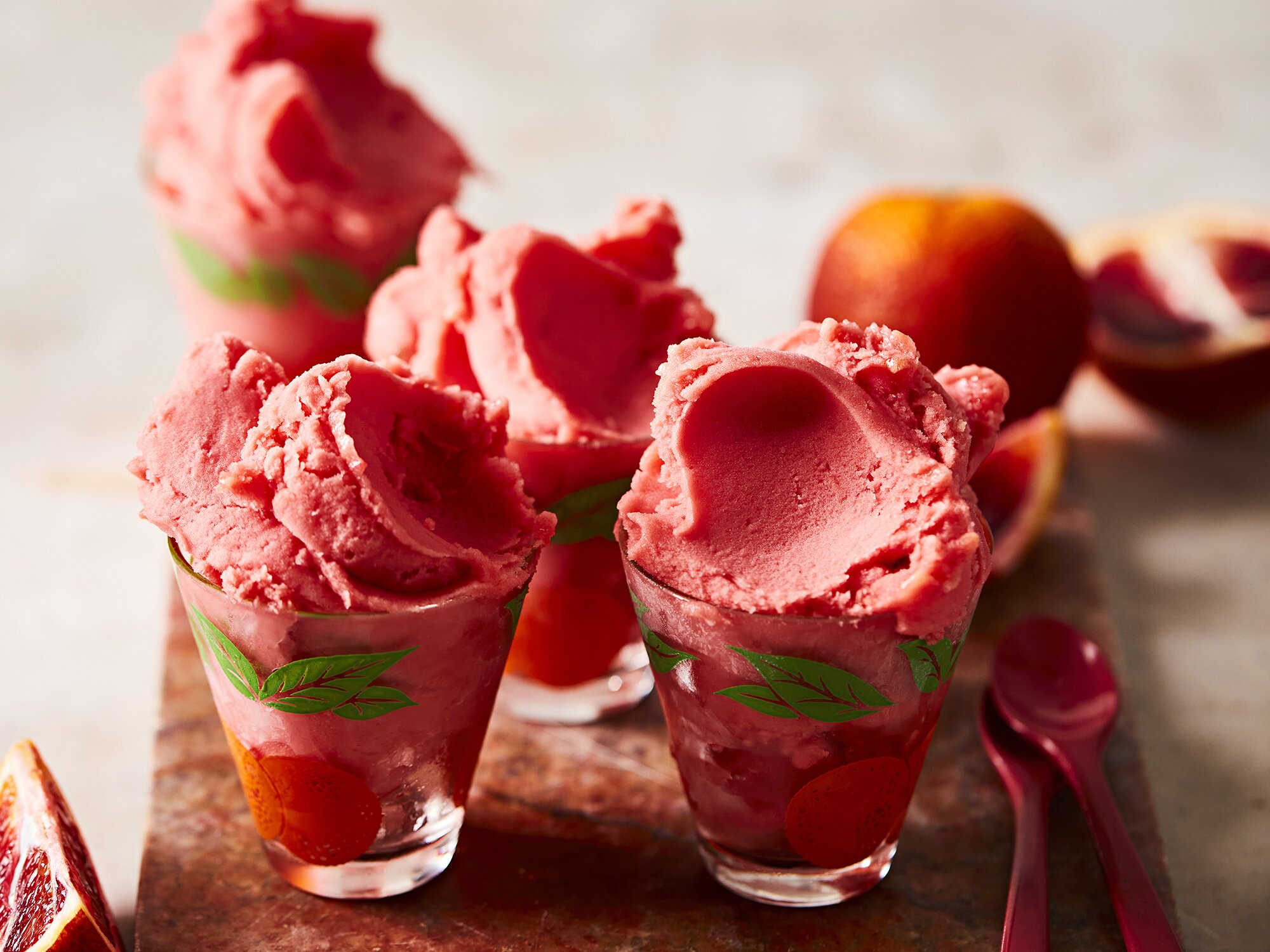 Blood orange sorbet