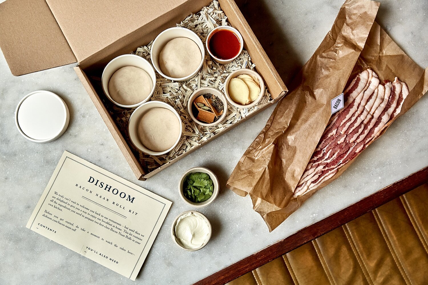 Dishoom's bacon naan roll kit