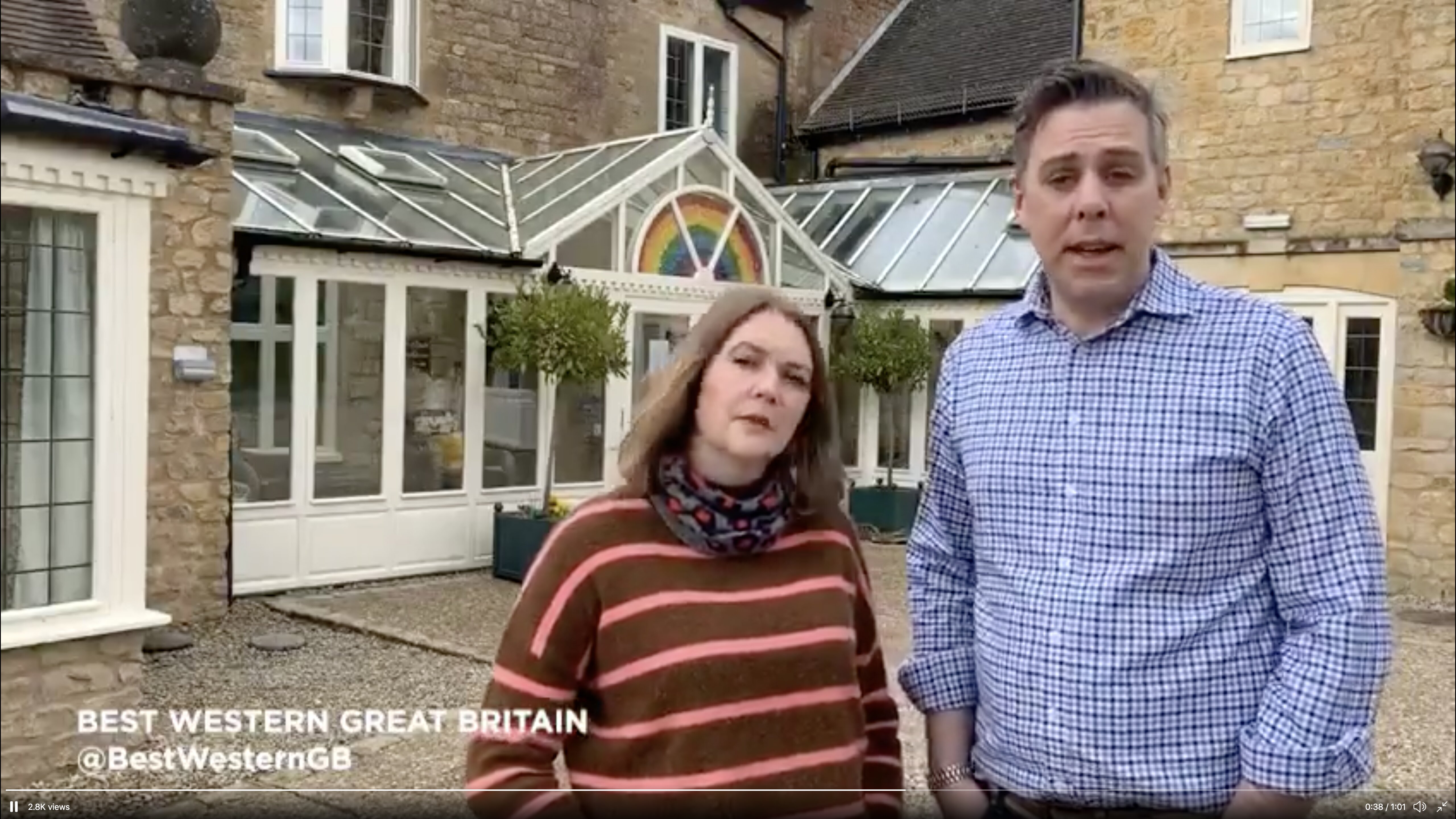 Jennifer and Jonathan Fletcher, who run the Grange at Oborne