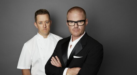 Heston Blumenthal (right) and Ashley Palmer-Watts