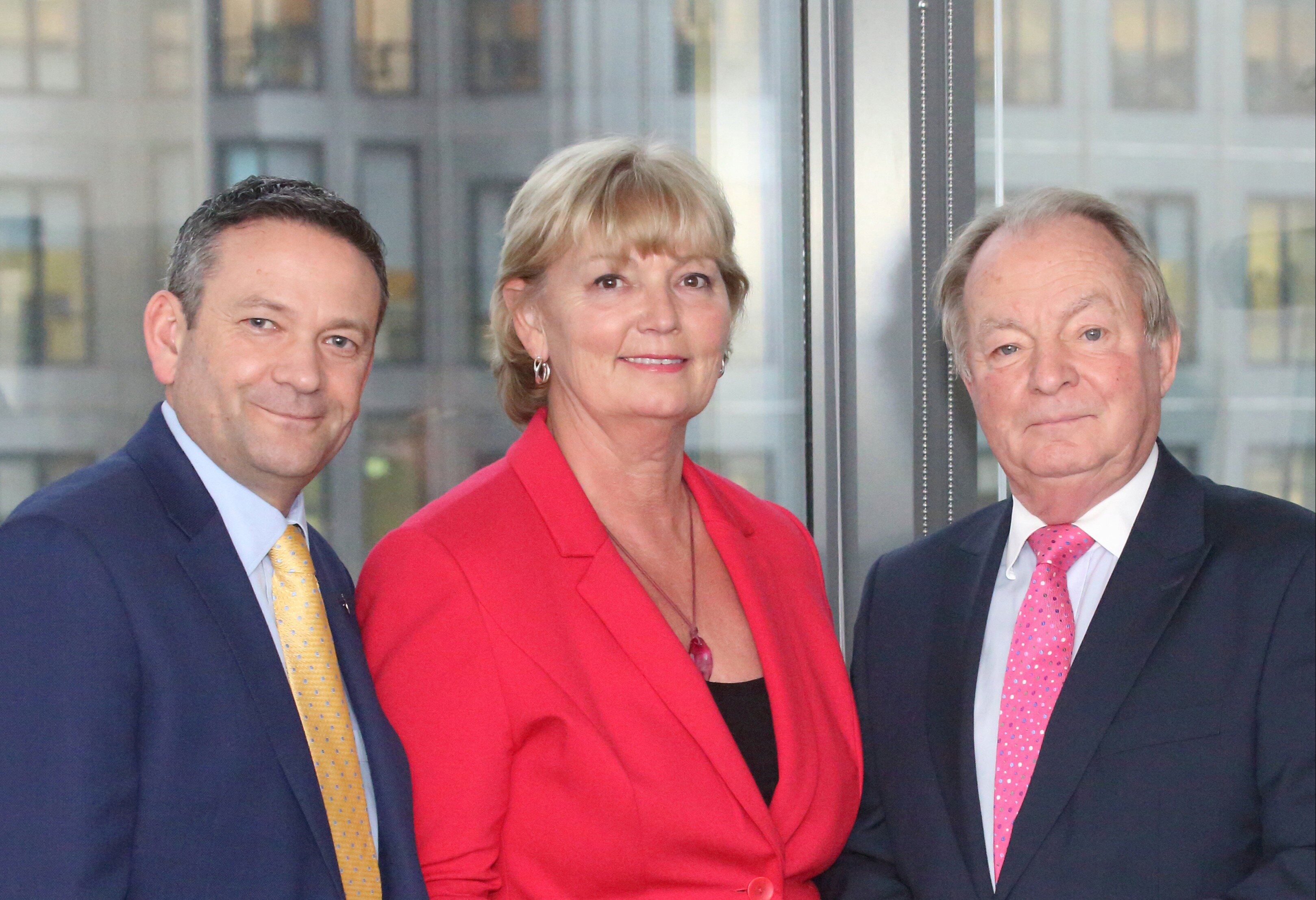 Ian Thomas, chief executive, Wendy Bartlett, executive chairman, and Ian Mitchell, founder