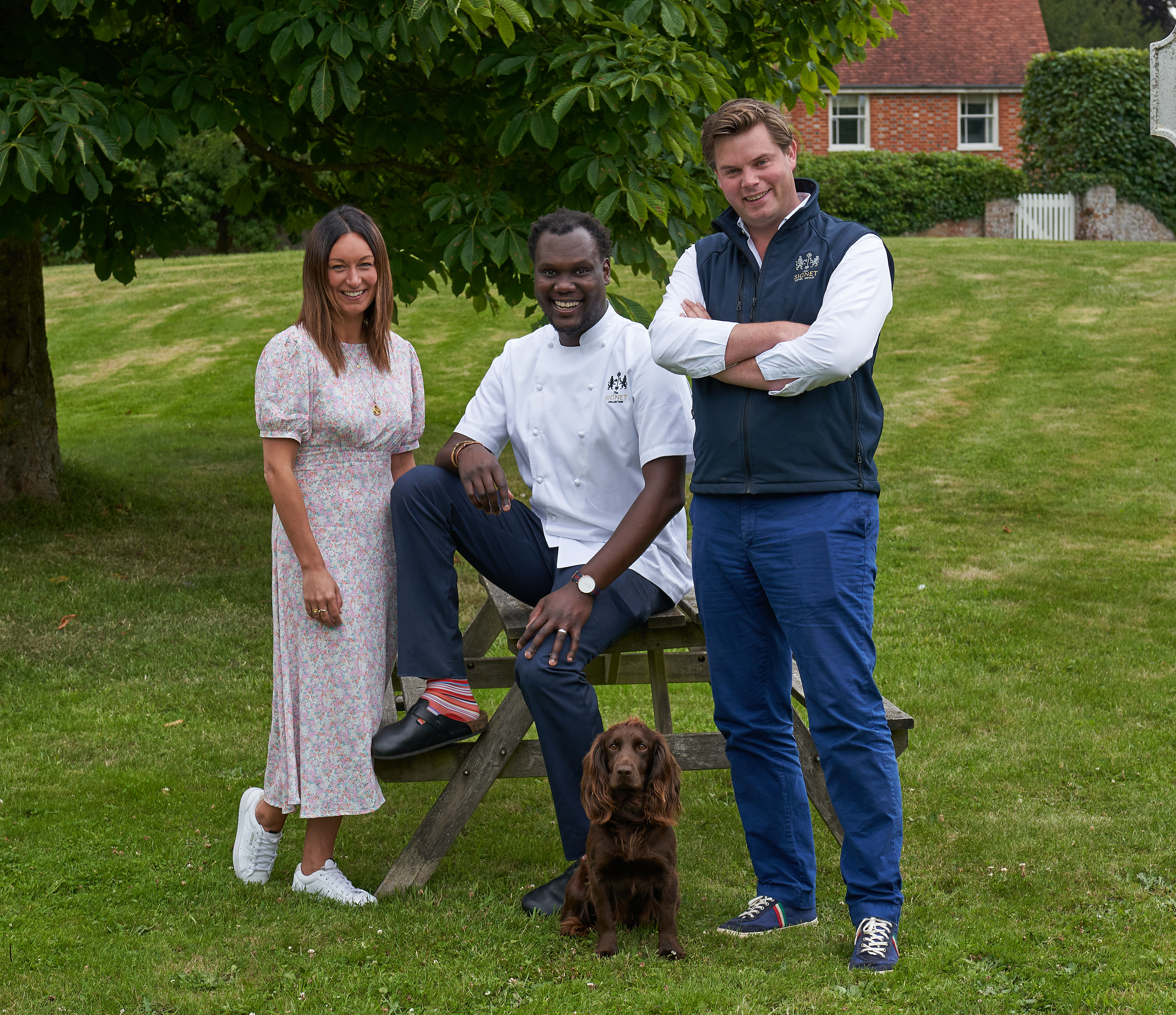 Hotel manager Claire Fyfe, culinary and operations director Ronnie Kimbugwe and chief executive Hector Ross