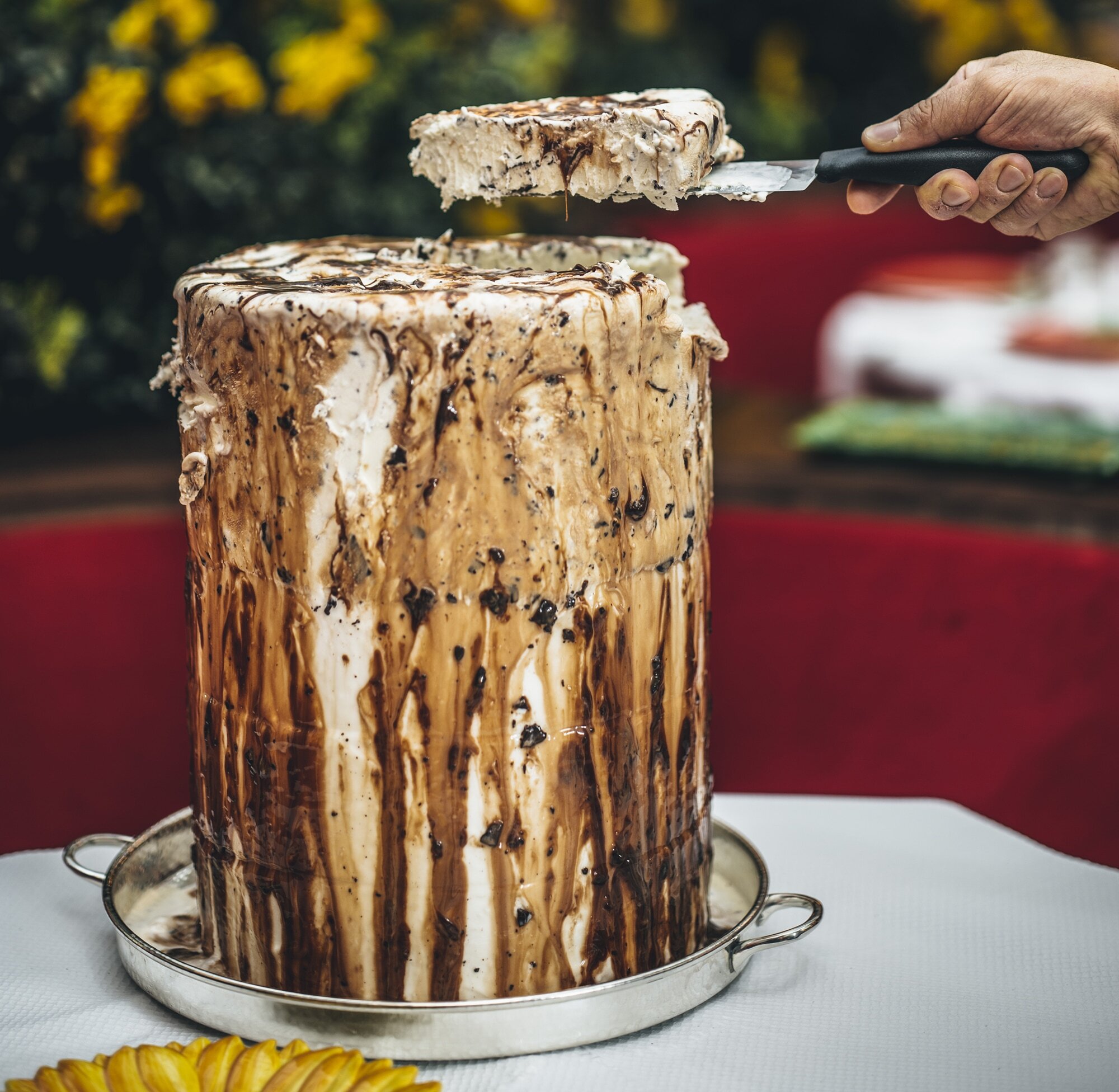 Giant stracciatella gelato