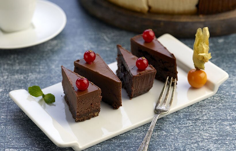 Menuserve chocolate and cherry cheesecake, from Central Foods