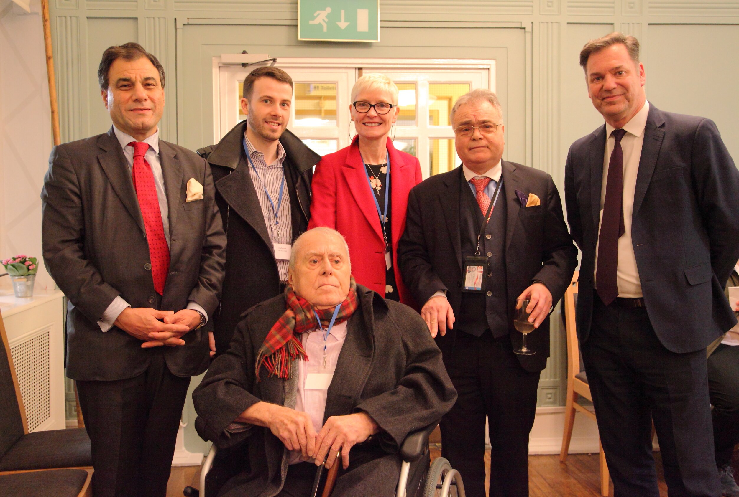 Lord Bilimoria of Chelsea, patron of Culinary Medicine UK with Albert Roux Snr, David Foskett and Gary Hunter at the launch of Culinary Medicine