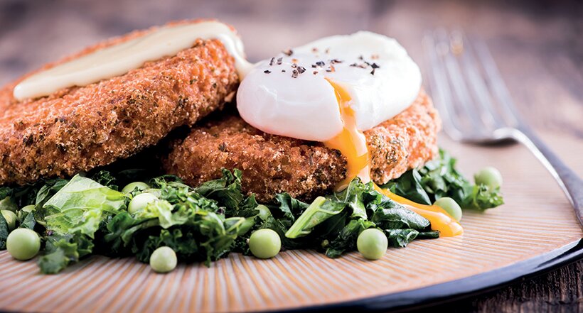 Smoked haddock fishcake