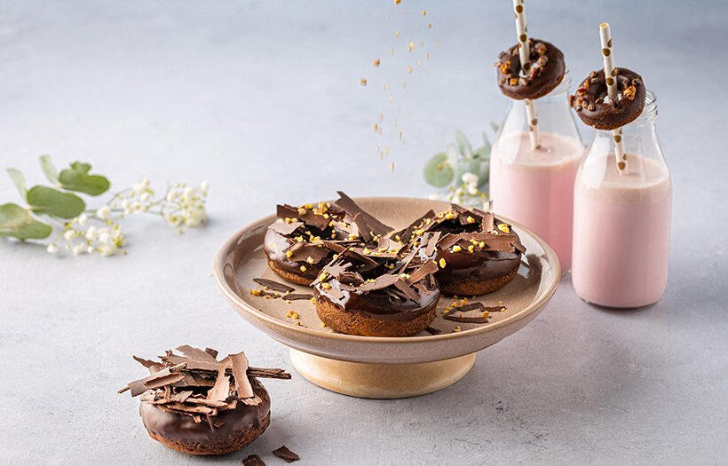 Callebaut’s vegan baked donuts