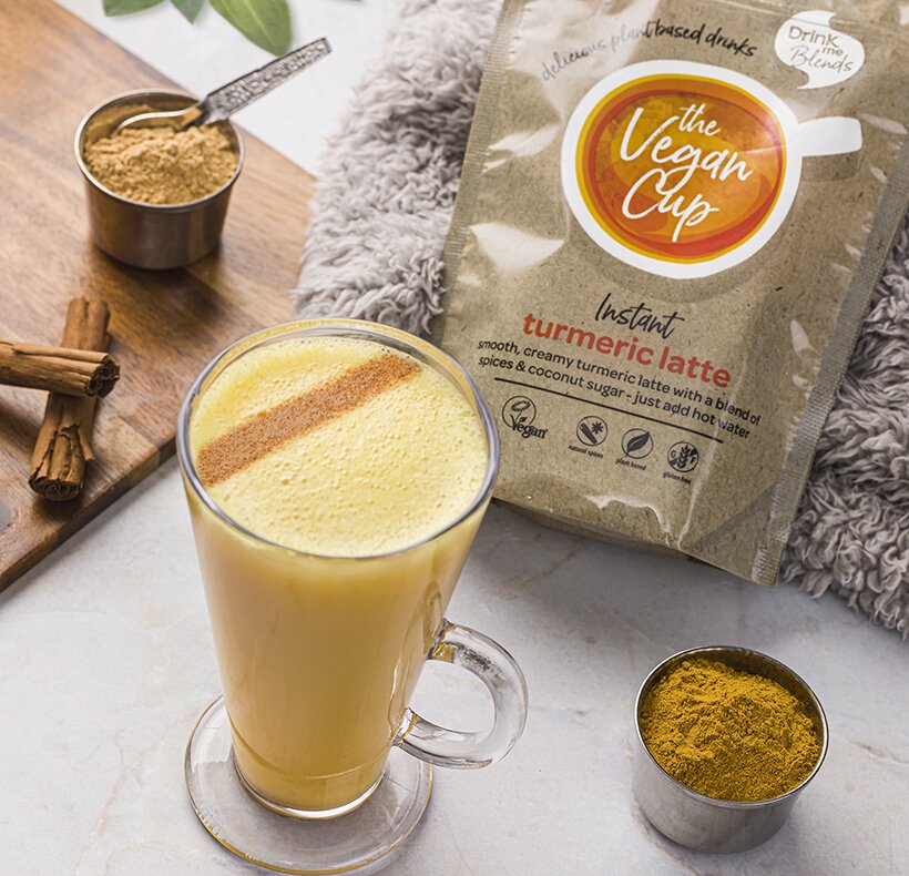 Drink Me Blends vegan turmeric latte