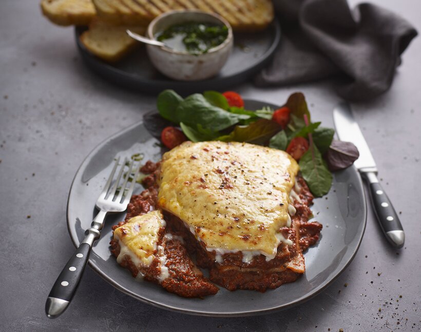 Meatless Farm lasagne