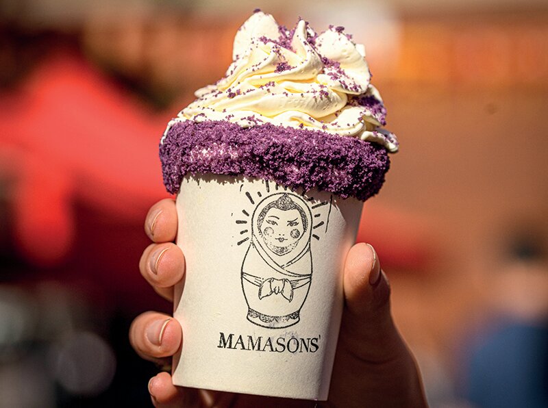 Mamasons ube hot chocolate